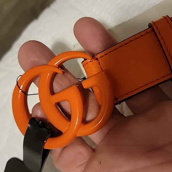 โ ๏ธ Last one available! NEW Gucci enamel Orange belts - Picture 5 of 6